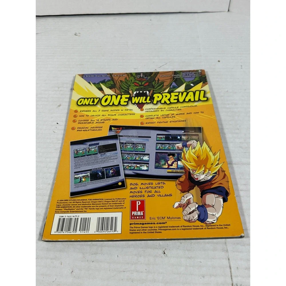Dragon Ball Z Budokai 3 Prima Official Game Guide PS2 Strategy Book 2004